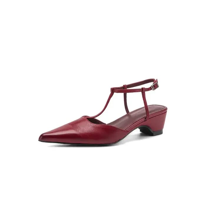 Nouvelles sandales d'été pour femmes en cuir véritable