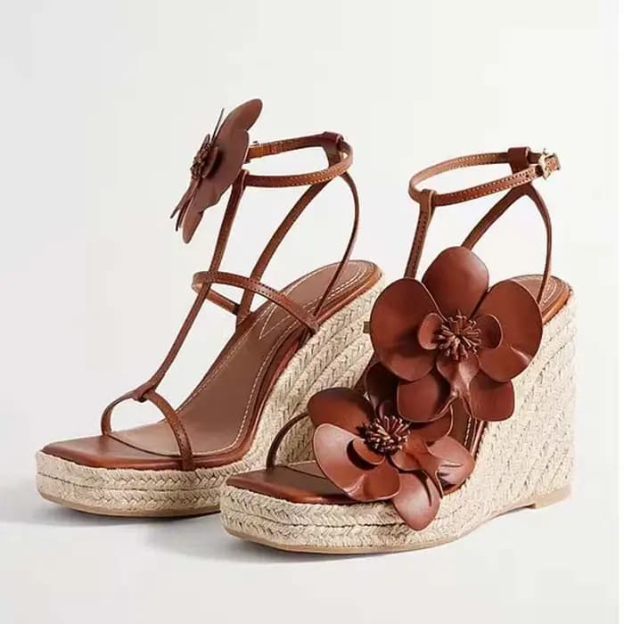 Sandales compensées espadrilles pour femme