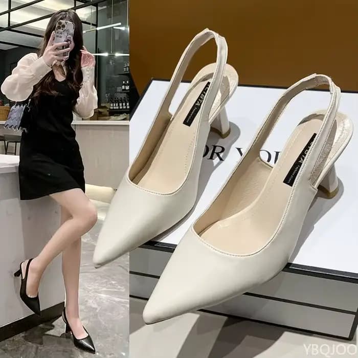 Sandales à talons hauts pointus pour femmes, chaussures décontractées à bouche peu profonde, à la mo