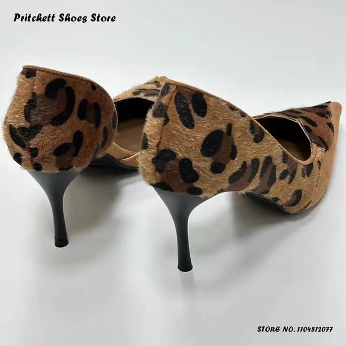Escarpins aiguilles léopard Sexy pour femmes