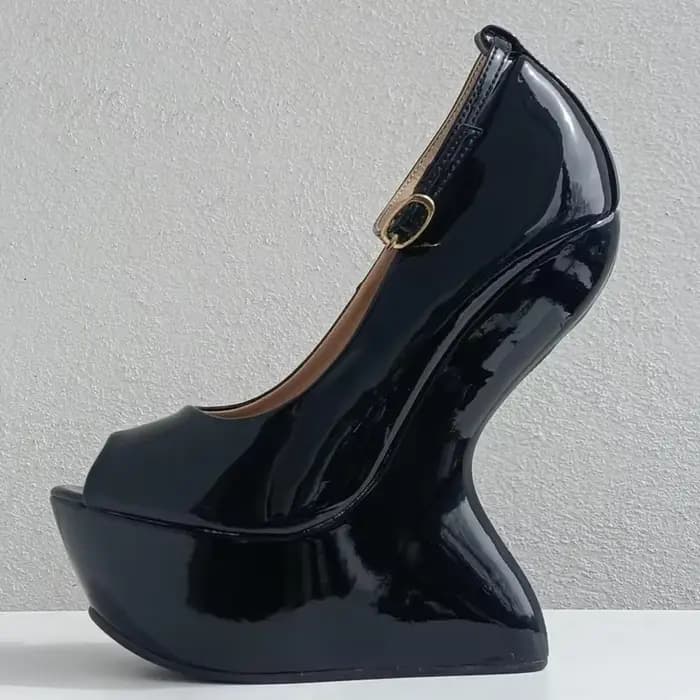 Nouvelles Arrivées : Escarpins Sexy à Bout Ouvert en Cuir Style Original, Personnalisables, Chaussures de Défilé Tendance pour Femmes